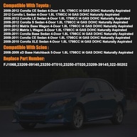 Injetor de Combustível Premium para Toyota Corolla, Matrix e Scion xD (2008-2018) - Desempenho e Economia Otimizados - imagem 3