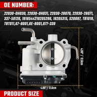 Corpo do Acelerador Eletrônico para Toyota, Scion, Lexus e Pontiac - Corolla, Camry, RAV4 e mais (2.4L L4) - imagem 5