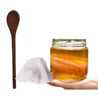 Scoby Kombucha Original Fermentação Caseira + Colher de Pau + Tampa Voal - imagem 1