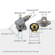 Termostato GOOFIT para Helix CN250 Elite CH250 250cc: Desempenho e Confiabilidade para Sua Scooter/ATV - imagem 3