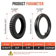 Kit Pneu e Câmara 12.5x2.75 para Razor MX350/MX400 e Scooters Elétricas - Aderência e Durabilidade Superior - imagem 3