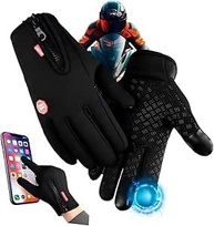 Luvas de Moto Neoprene Impermeáveis com Touch Screen e Proteção Térmica - Pretas - imagem 2