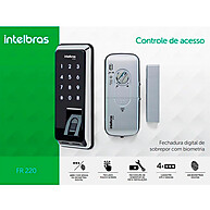 Fechadura Digital Intelbras FR220 com Biometria e Touch Screen - imagem 2