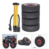Rodas e Pneus 120mm Vermelhos para SCX10 1/10: Aventura Off-Road com Máxima Tração! - imagem 5