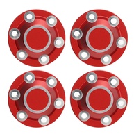 Tampa de Trava de Pneu RC Domary: Liga de Alumínio Premium para Axial 1/6 SCX6 JLU (Vermelho) - imagem 1