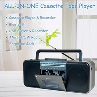Gravador de Fita Cassete WIITHINK: Reviva Suas Memórias com Bluetooth, USB, SD e Rádio AM/FM/SW - imagem 3