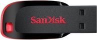 Pen Drive Cruzer Blade, SanDisk, 64GB, SDCZ60-064G-B35, Preto - imagem 1