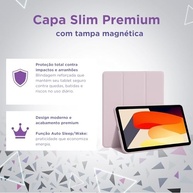Kit Capa Slim para Xiaomi Redmi Pad SE 11": Película de vidro + Caneta Precision + Teclado e Mouse (Rhinow) (Azul Escuro) - imagem 3