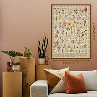 Quebra-Cabeça Vintage de Flores Silvestres 1000 Peças - Decore e Desafie-se com a Beleza da Natureza - imagem 4