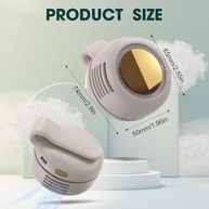 Mini Ventilador Portátil Sem Lâmina 3 Velocidades – Refresque-se Silenciosamente em Qualquer Lugar - imagem 3