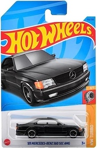 sec-benz-560-1989-hot-amg-mercedes-wheels-164-esportiva-a-2023-miniatura-preto-turbo-hw-a