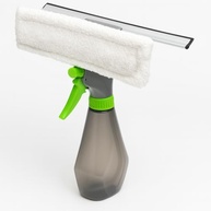 Rodo Limpa Seca Vidros 3 em 1 com Spray Integrado - Esfregão e Borrifador Multiuso para Box, Janelas e Azulejos - imagem 2