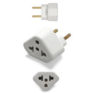 Adaptador Tomada Universal Benjamin 10A/20A 250V Bivolt - Secador, Chapinha, Cafeteira | CompleteStore® Branco - imagem 1