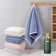 Toalhas de Mão de Veludo Coral Macio - Ultra Absorvente, Secagem Rápida e Multiuso - imagem 2