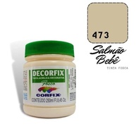 Tinta Acrílica Decorfix Fosca 250ml Salmon - Alta Cobertura e Secagem Rápida - imagem 3