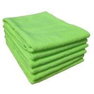 Pano Microfibra Verde Multiuso - Kit com 5 Panos 30x40cm para Limpeza e Secagem - imagem 2