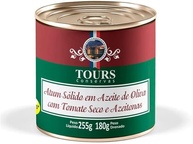 Atum Sólido em Azeite de Oliva com Tomate Seco e Azeitonas Tours 255g - imagem 1