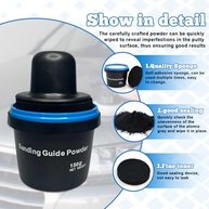 Kit de Revestimento Guia Seco Preto para Pó Facial - Acabamento Perfeito e Duradouro - imagem 5