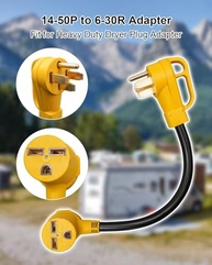 Adaptador de Energia 14-50P para 6-30R: Conexão Segura para seu Gerador Marítimo e RV - imagem 3
