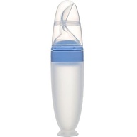 Colher Dosadora em Silicone com Ventosa Azul - Segura, Higiênica e Prática para Bebês - imagem 4