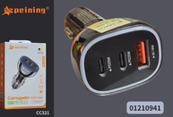 Carregador Veicular 68W Triplo USB-C (2x) + USB-A: Carga Rápida e Segura - imagem 3