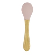 Colher de Bambu e Silicone Rosa para Bebês – Segura, Ecológica e Antimicrobiana - imagem 2