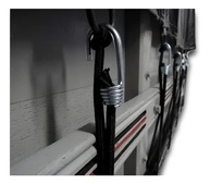 100 Elásticos Extensores Cinza 40cm com Gancho Metal: Amarração Segura para Lonas, Motos e Cargas - imagem 2