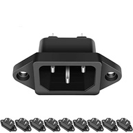 Pacote com 10 Adaptadores de Tomada IEC 320 C14 250V 10A - Conexão Segura e Profissional - imagem 2