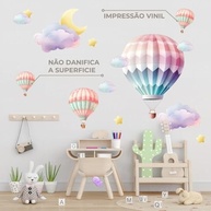 Adesivo Infantil Balão Lavável - Decoração Segura e Criativa para Quarto de Criança - imagem 5