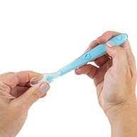 Colher de Silicone Anatômica BUBA Azul - Segura e Confortável para Bebês - imagem 4