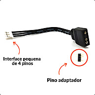 Adaptador ARGB 4 Pinos p/ Controladora LED – Conexão Fácil e Segura - imagem 1