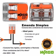 Conector Wago 221: Instalação Elétrica Rápida e Segura - imagem 2