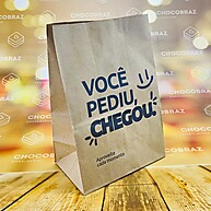 Saco Delivery Kraft Reforçado Tam PP (25x18x12) - Entrega Segura - imagem 2