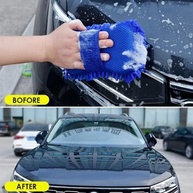 Esponja de Lavagem de Carro em Microfibra Coral Azul - Dupla Face para Limpeza Profunda e Segura - imagem 5