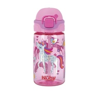 Nuby Garrafinha Glitter Rosa com Botão Abre e Fecha - 415ml | Segura, Divertida e Livre de BPA - imagem 1