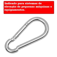 Mosquetão 4x40mm Galvanizado: Fixação Segura! - imagem 2
