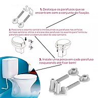 Parafuso PVC para Assento Sanitário: Fixação Segura - imagem 2