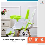 Cadeira Booster Alimentação Ursinho Baby Style Verde - Segura, Leve e Prática para Viagens - imagem 5