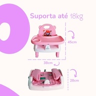 Cadeirinha de Alimentação Portátil para Bebês - Dobrável, Segura e Confortável - imagem 3