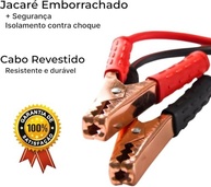 Cabo de Bateria Chupeta 800A: Partida Rápida e Segura para Carro, Moto e Caminhão - imagem 5