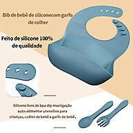 Kit Talheres Bebê Silicone 8Pçs ZAVANESE – Refeição Segura! - imagem 2