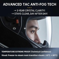 Película Antiembaçante Universal para Capacete de Moto: Visão Clara e Segura em Qualquer Clima - imagem 4