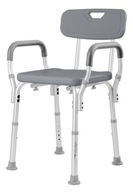 Banco Cadeira para Banho com Encosto e Apoio de Braços - Segurança e Conforto até 130kg - imagem 2
