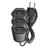 Extensão Elétrica 3 Tomadas 5m Preto - Potência e Segurança para Sua Casa - imagem 3