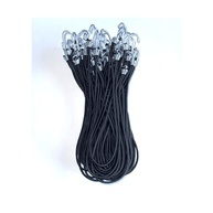 50 Extensores Elásticos Pretos 35cm para Lona de Caminhão - Segurança e Praticidade - imagem 2