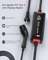Carregador Portátil EV Tipo 2 3.5KW 16A - Carregue seu Carro Elétrico com Segurança e Flexibilidade - imagem 3