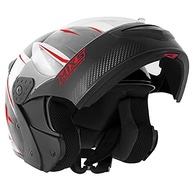 Capacete Escamoteável MIXS Gladiator Carbon Fosco 62 Vermelho: Segurança e Estilo para Você! - imagem 3