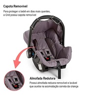 Bebê Conforto Cadeirinha Auto Infantil Galzerano Grid 0-13kg - Segurança e Estilo! - imagem 4