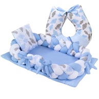 Almofada de Amamentação com Ninho Redutor – Conforto e Segurança para Bebês (Gota Azul) - imagem 2