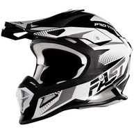Capacete Motocross Fast Tech Limited Edition 60 Branco/Cinza - Segurança e Estilo - imagem 3